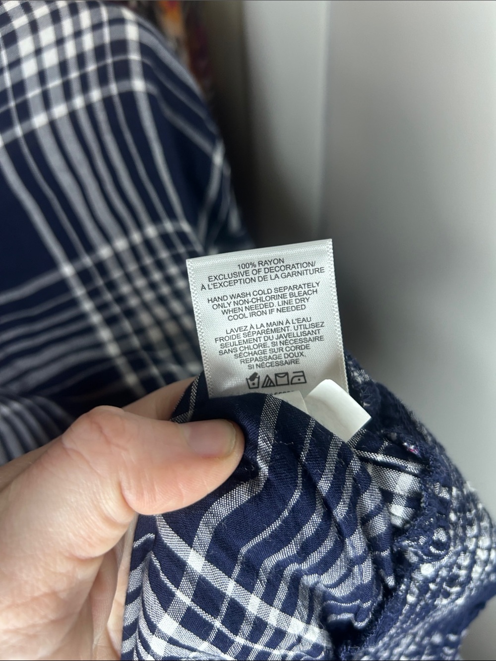 Express Plaid Ruffle Top - Picture 8 of 9